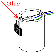Hall effect switch on stand