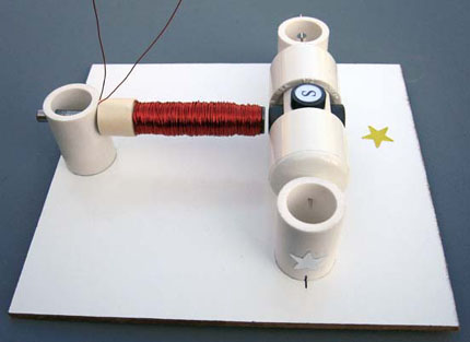 Electromagnet on the board Electromagnet on the board