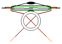 Diagram 2: Reed switch with ZNR on a reed switch stand