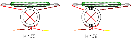 Diagram 3: Reed switch on a stand with twisted wires